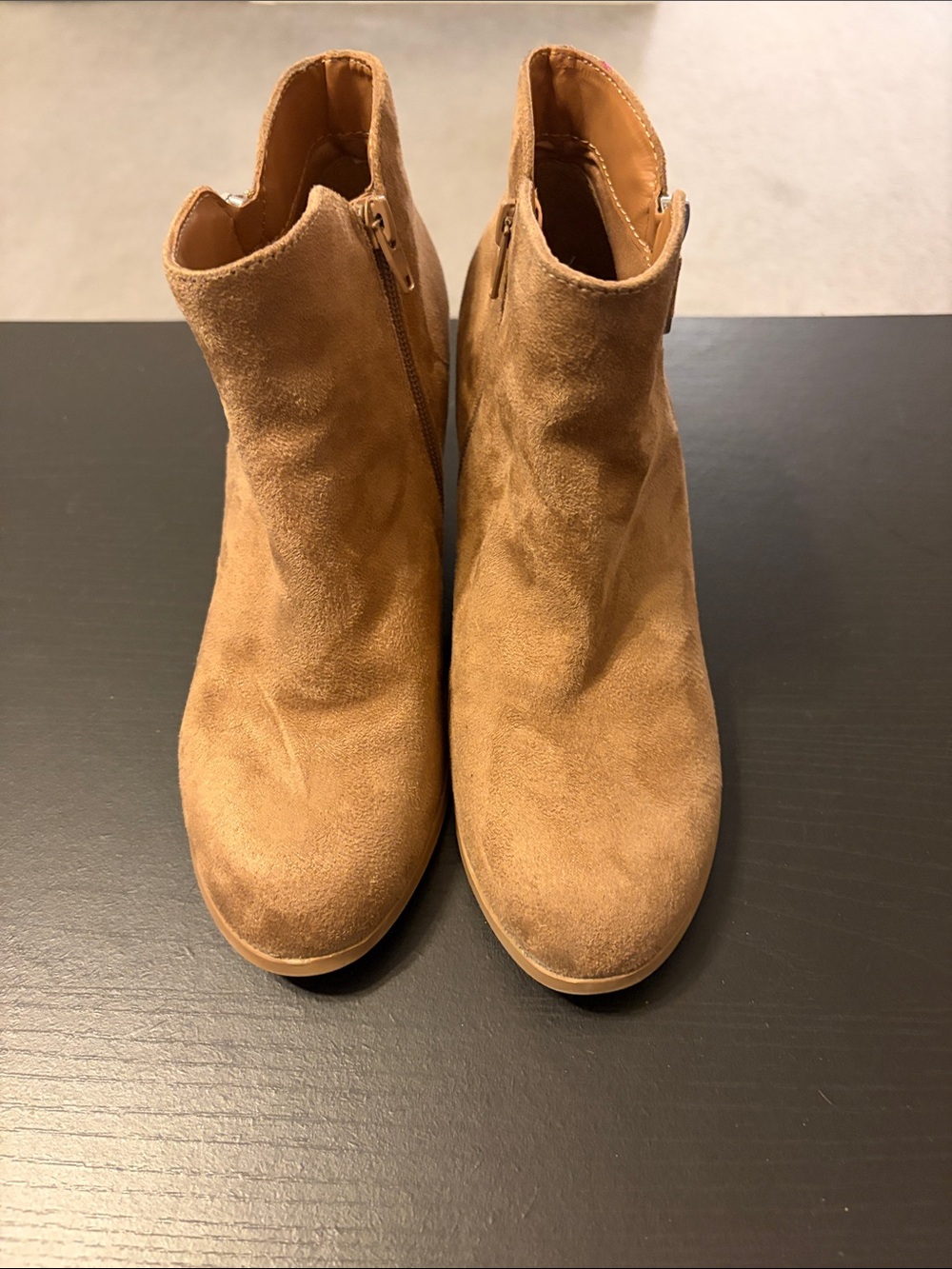 Style & Co. Chestnut Suede Ankle Booties